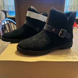 UGG Black Winter Boots with Buckle